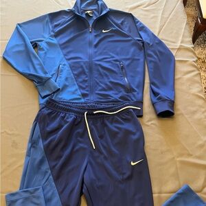 Nike Men's Two-Tone Blue Track Jacket and Pants